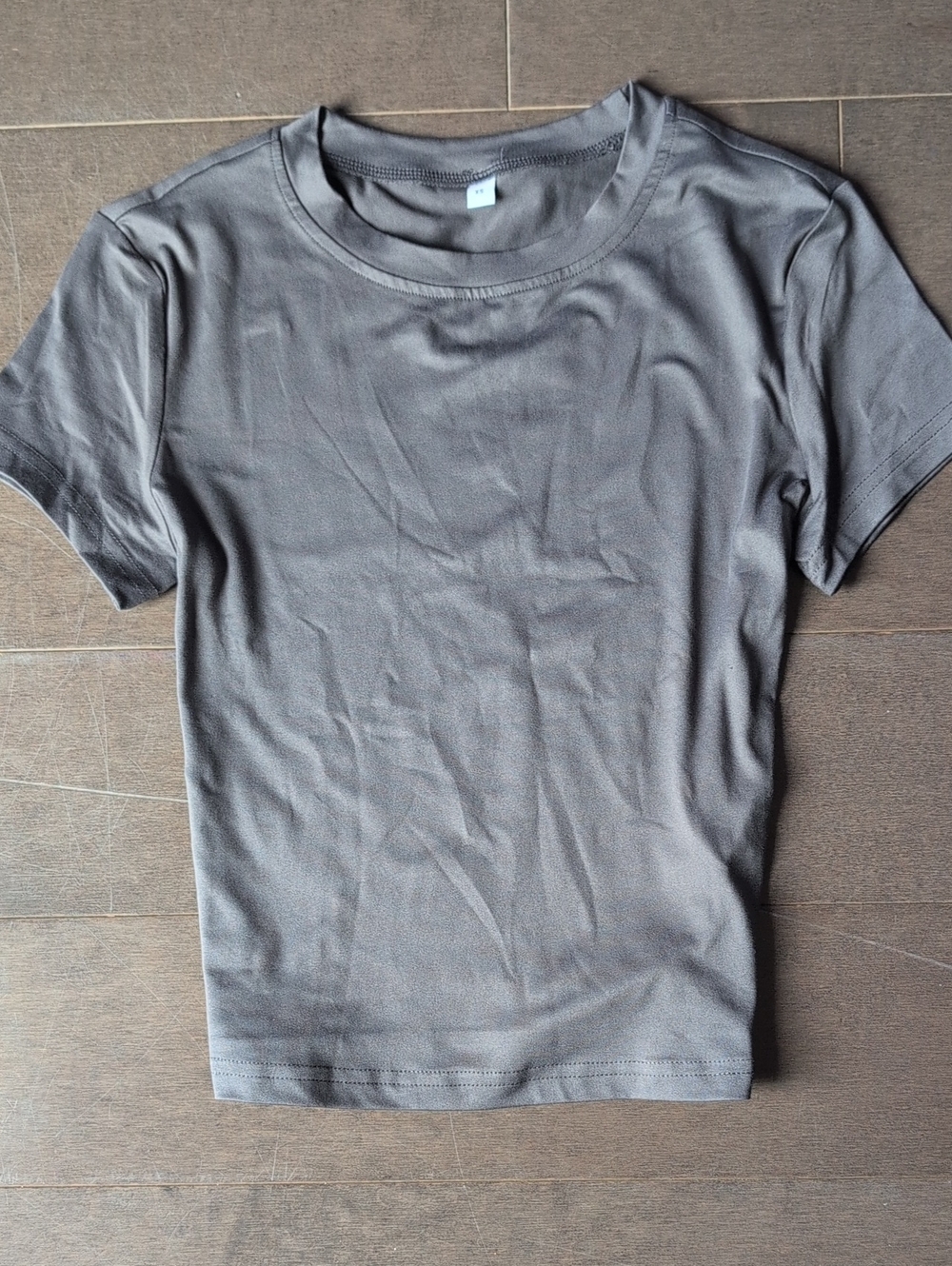 H&M Women's Short Sleeve Crewneck Tee in Gray